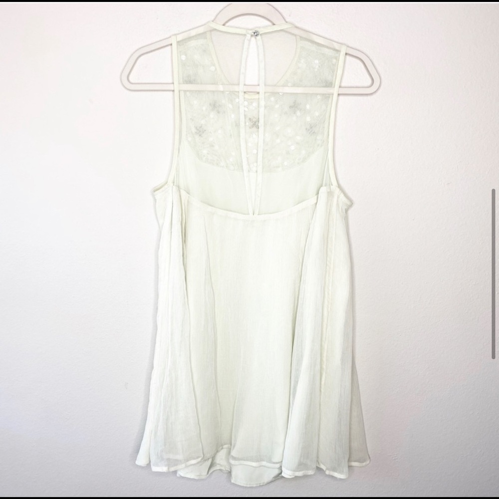 Urban Outfitters Embellished Chiffon Mini Dress - Picture 2 of 6
